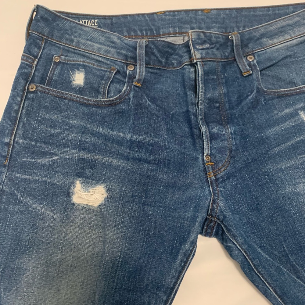 G Starr Raw ATTAC 33/30 washed jeans.